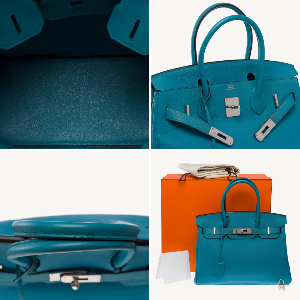 Birkin 30 Bleu Turquoise Togo PHW