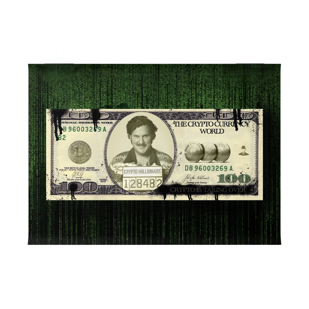 Crypto Millionaire Art – Pablo Escobar Pop Art Print | Thameen