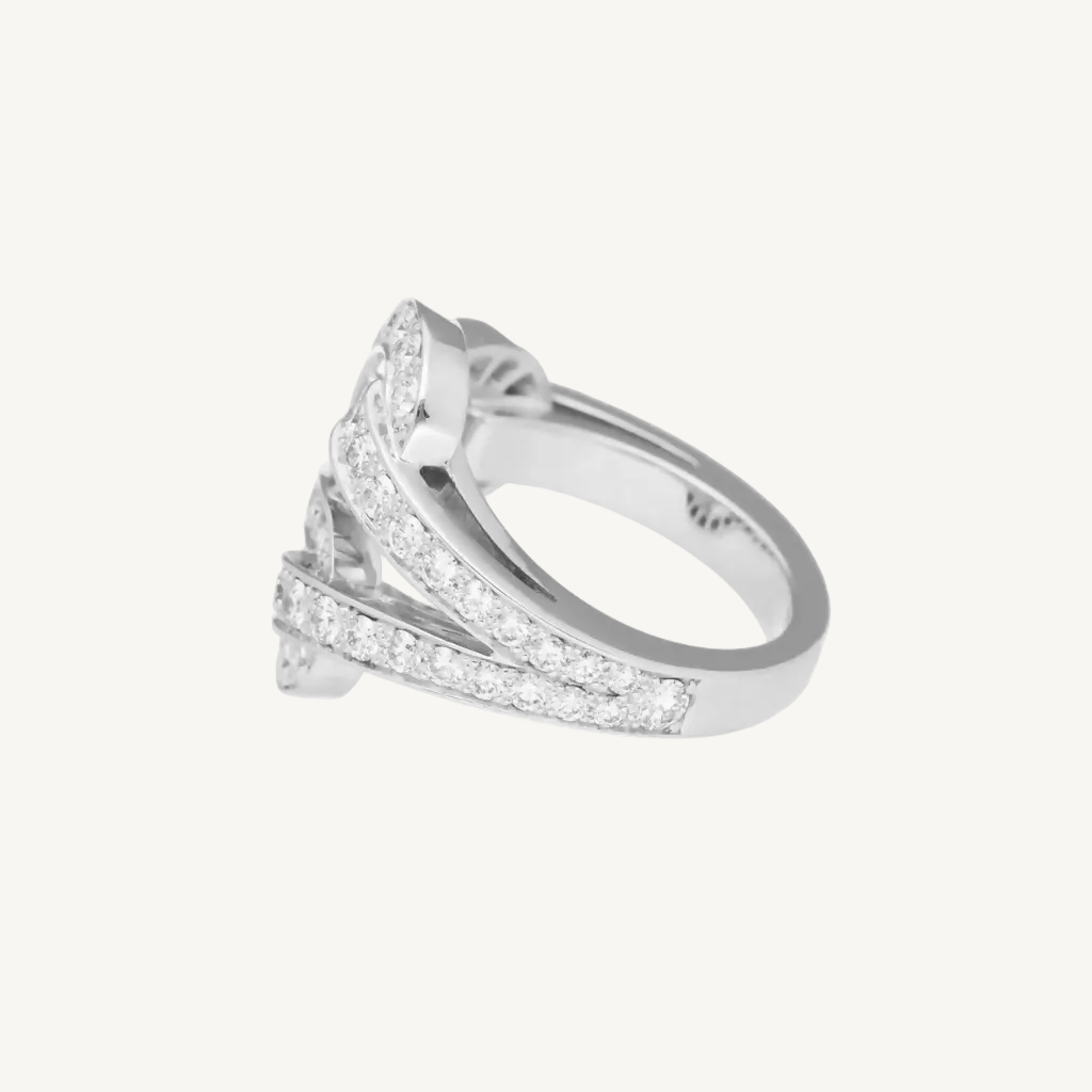 Cartier Agrafe Diamond Ring