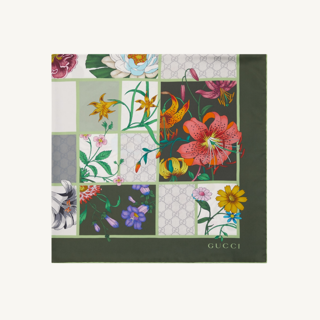 Printed Silk Twill Carré