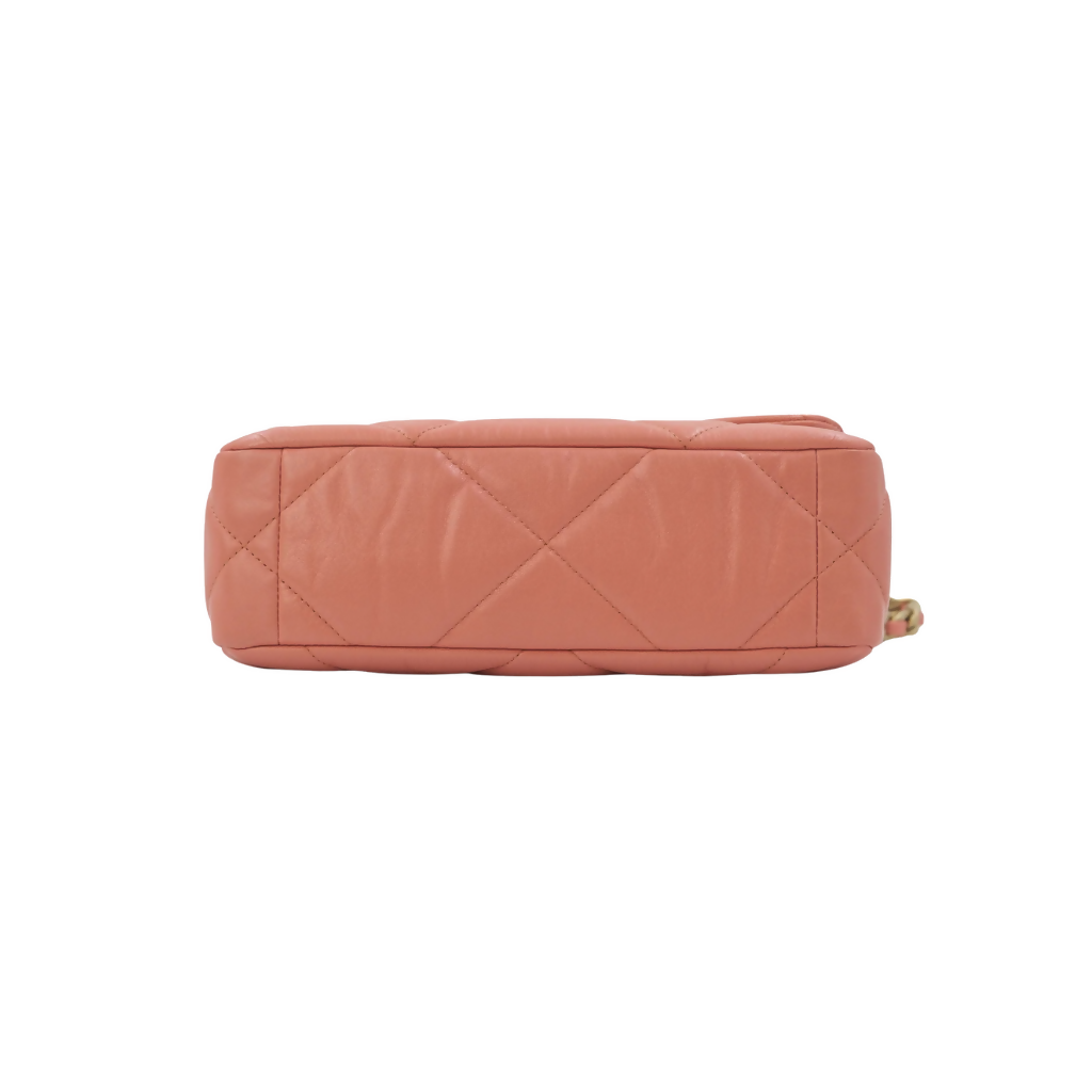 Chanel Medium Pink Salmon Lambskin 19 Flap Bag