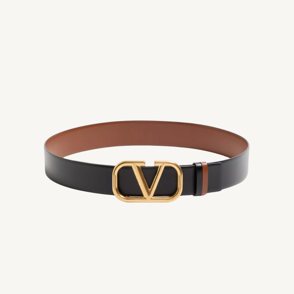 Reversible Vlogo Signature Belt