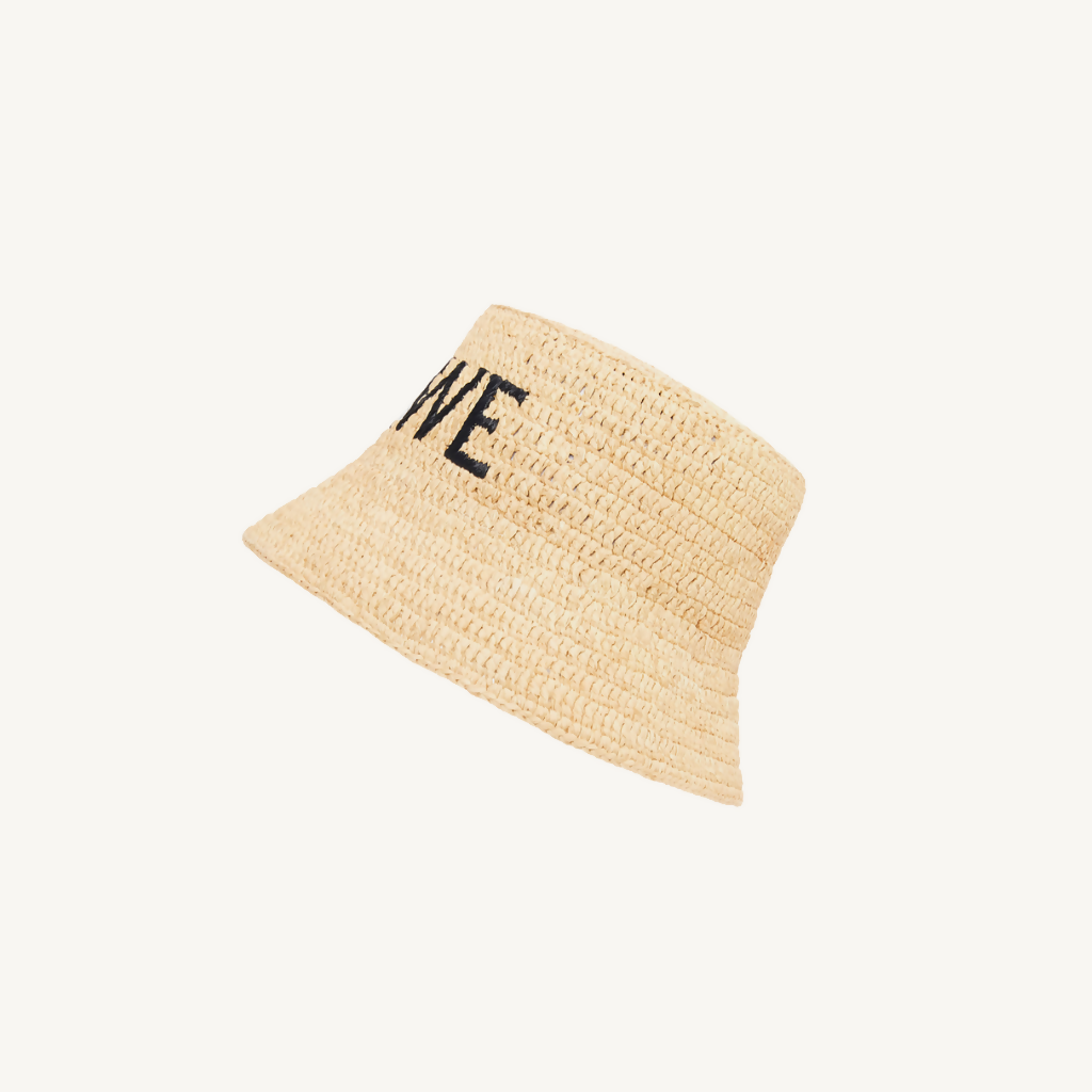 Bucket Hat in Raffia