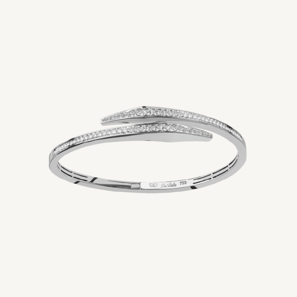 Angelina White Gold Bangle