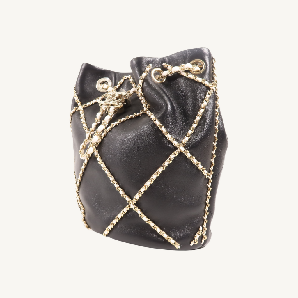 Entwined Chain Bucket Bag