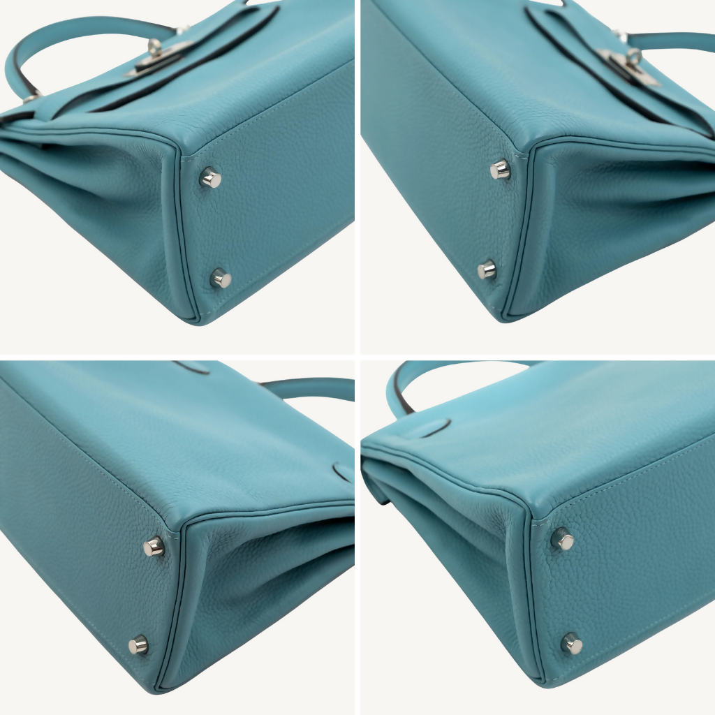 Hermès Kelly 28 Togo Blue Atoll PHW