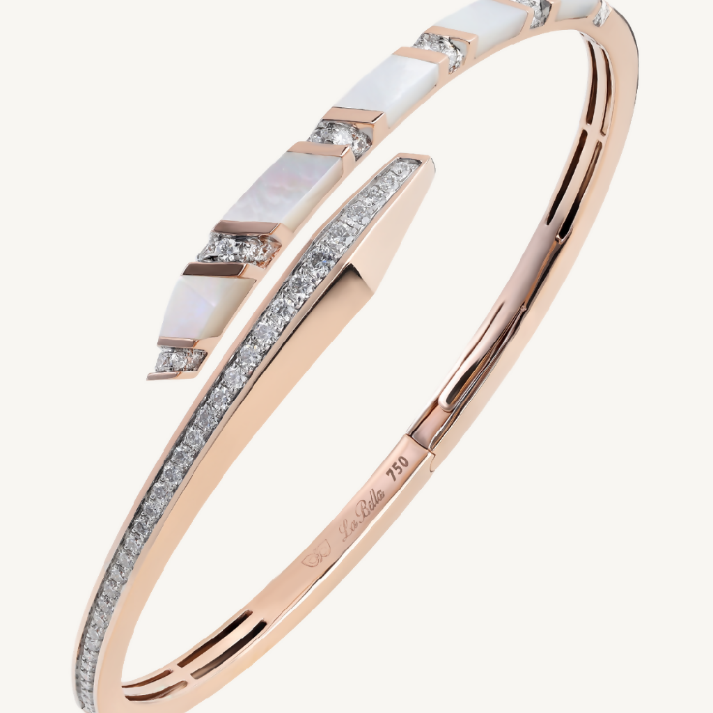 Angelina Mother of Pearl Bangle