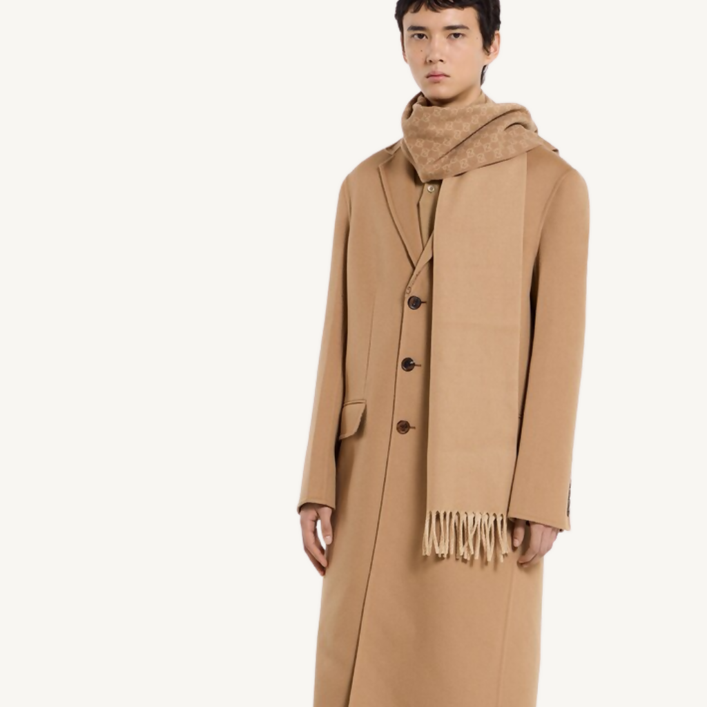 GG Wool Cashmere Scarf