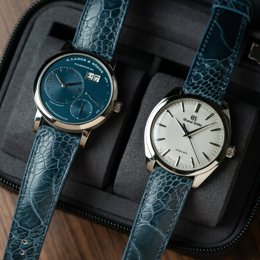 Blue Jean Ostrich Leg Signature Strap