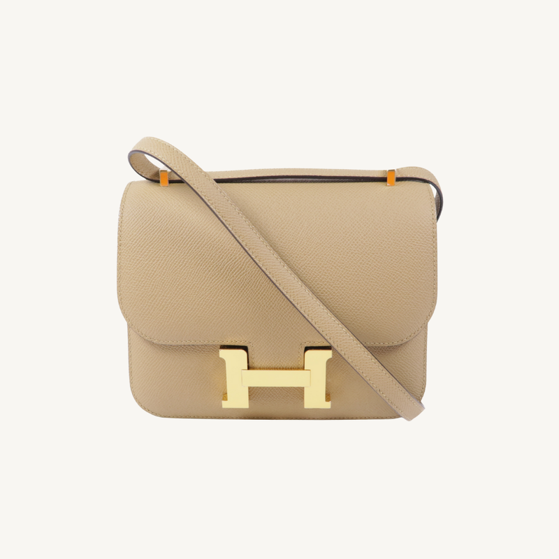 Constance Mini Veau Epsom Poussière GHW