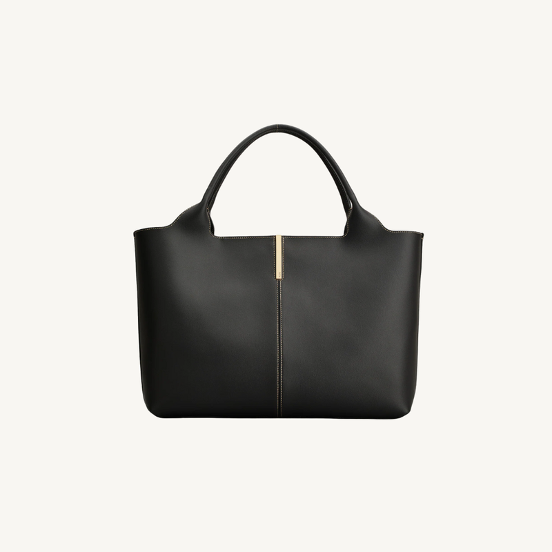 Shopping Bag in Leather Medium-Small