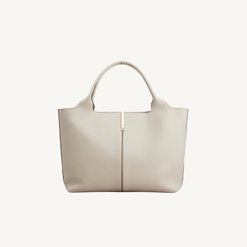 Shopping Bag in Leather Medium-Small