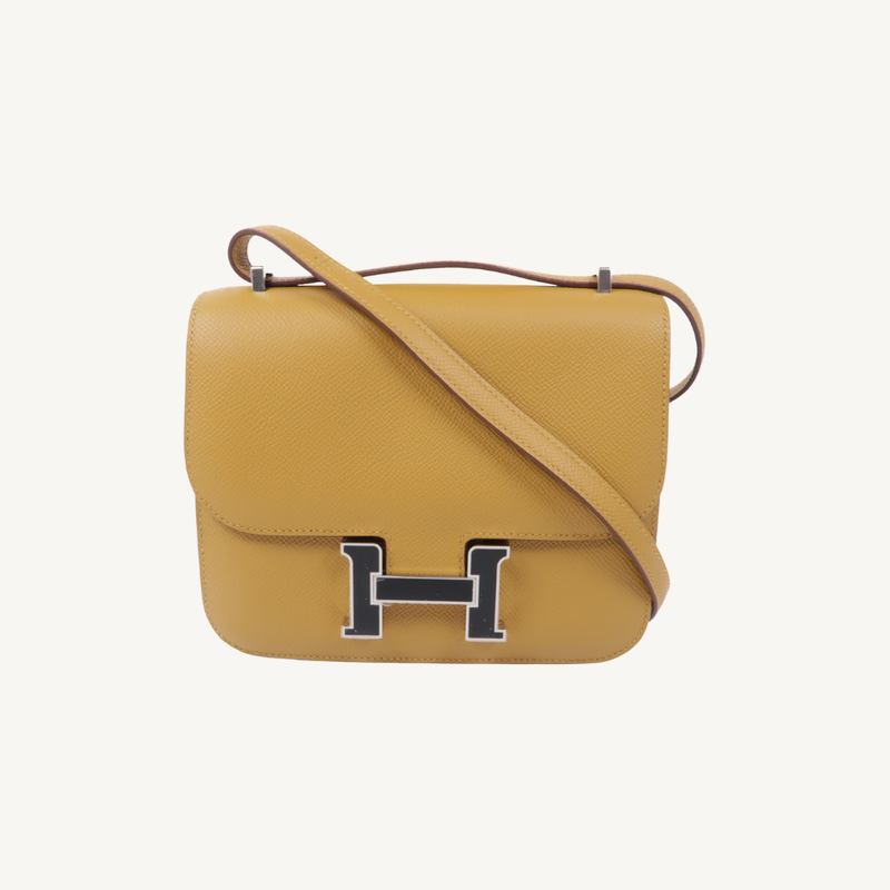 Constance Mini Veau Epsom Sesame Noir PHW