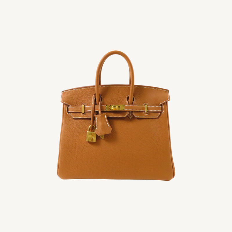 Birkin 25 Togo Gold GHW