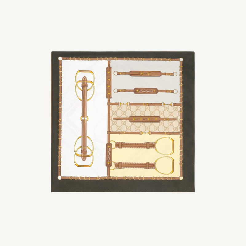 Printed Silk Twill Carré