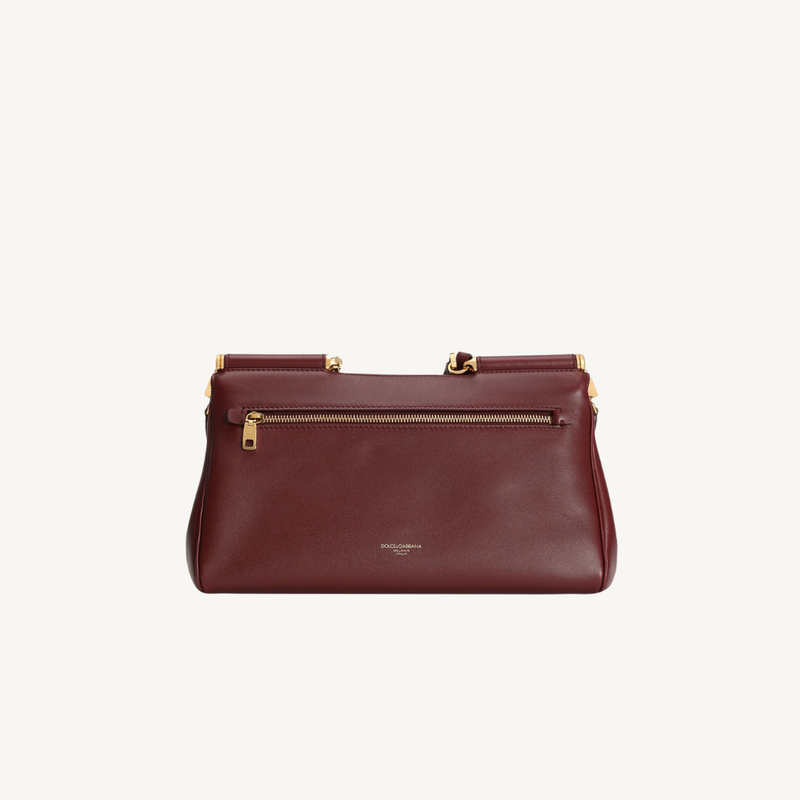 My Sicily Handbag in Vintage Brass Plongé Calfskin