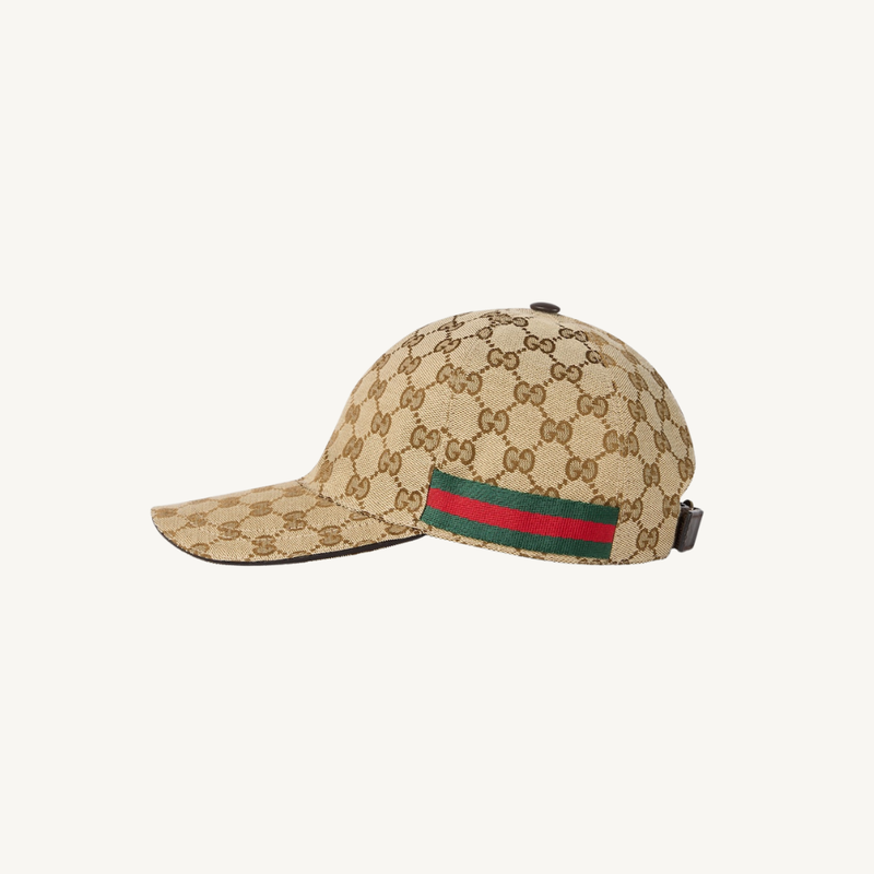 GG Canvas Baseball Hat With Web