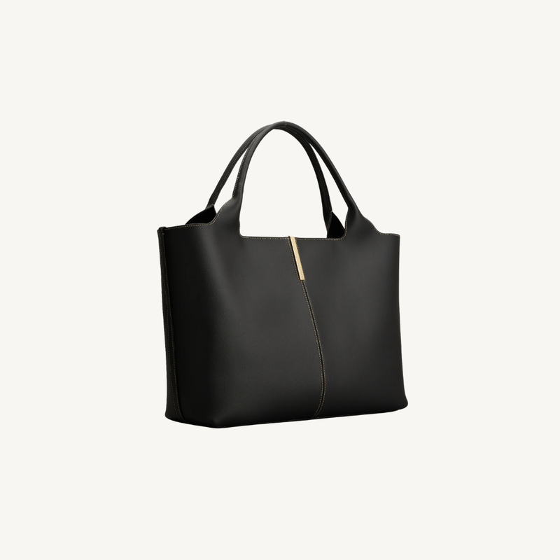 Shopping Bag in Leather Medium-Small