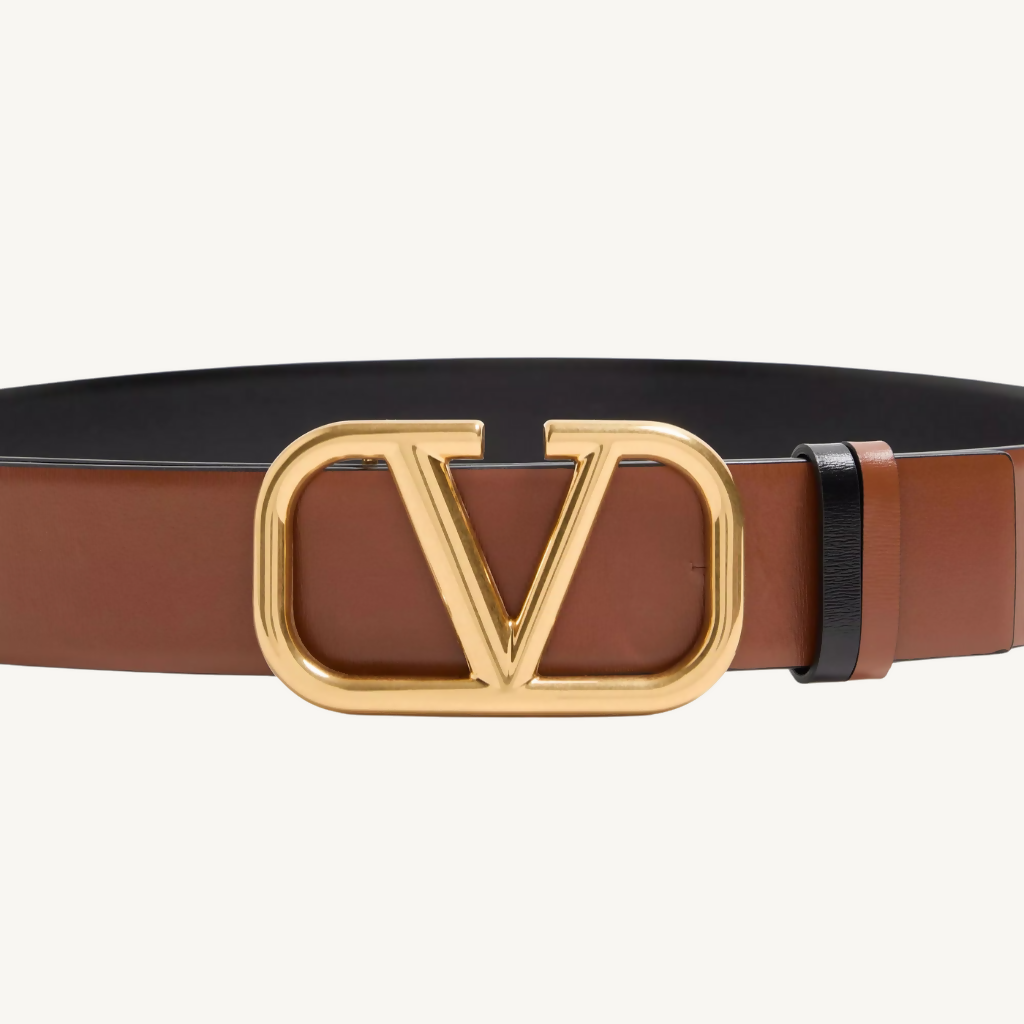 Reversible Vlogo Signature Belt