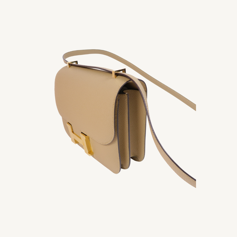 Constance Mini Veau Epsom Poussière GHW