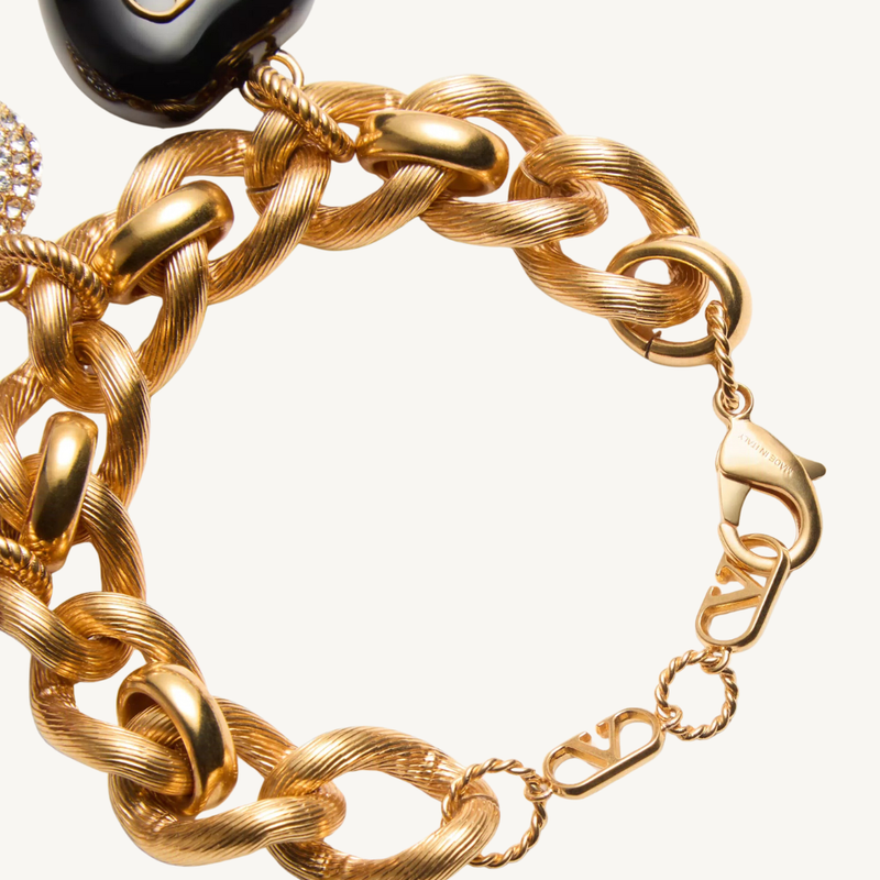 Coeur Royal Metal, Enamel & Swarovski® Crystal Bracelet