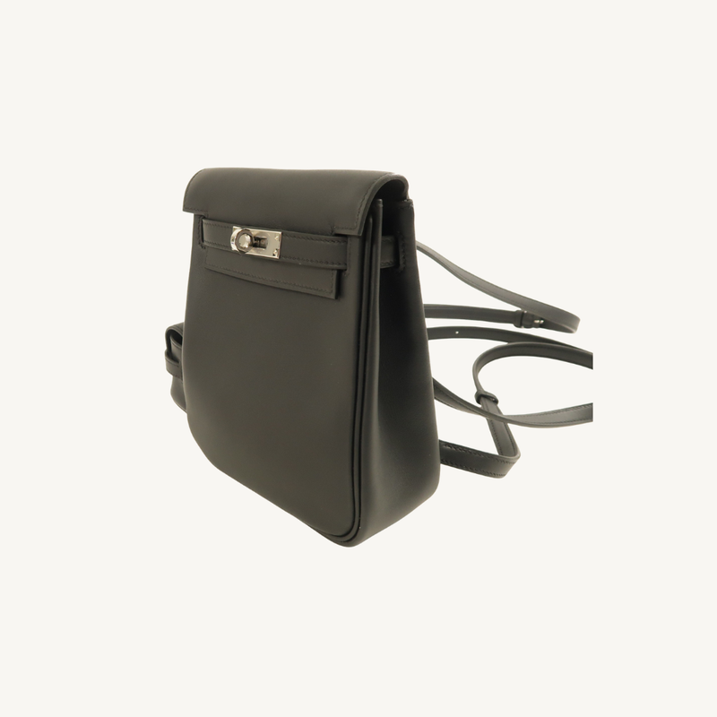 Kelly Jump Backpack Veau Swift Noir PHW