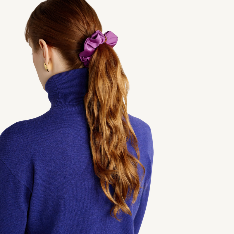 Cassandre Scrunchie in Silk Satin