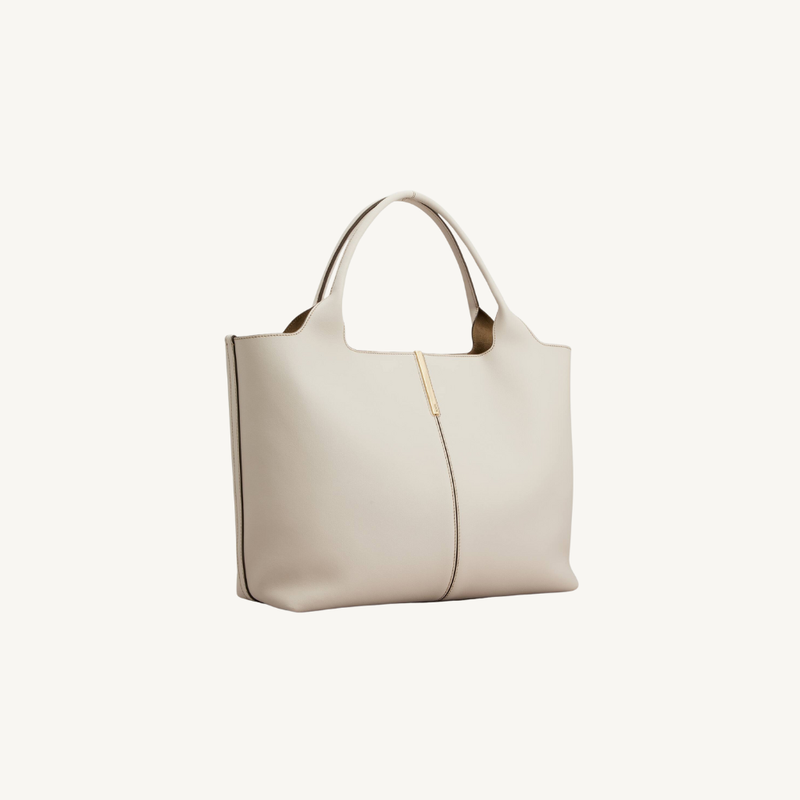 Shopping Bag in Leather Medium-Small