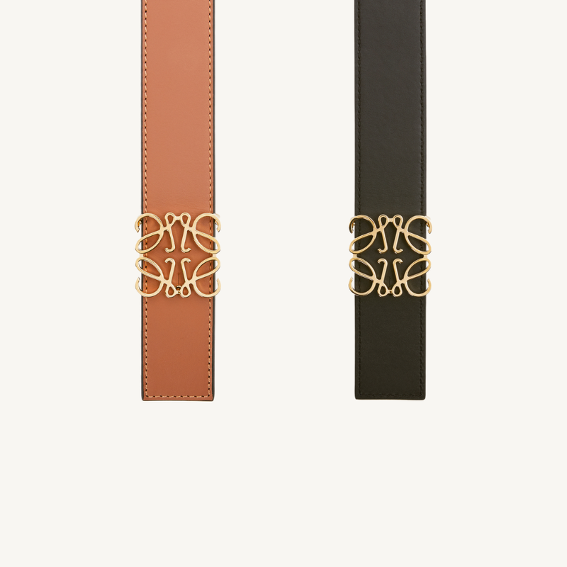 Reversible Anagram Belt in Smooth Calfskin