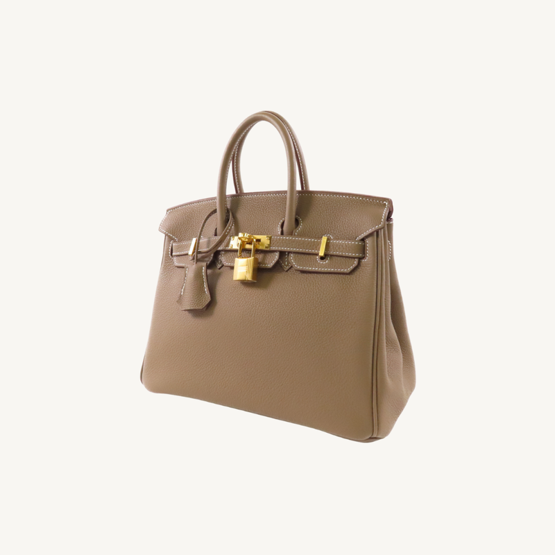 Birkin 25 Clemence Etoupe GHW