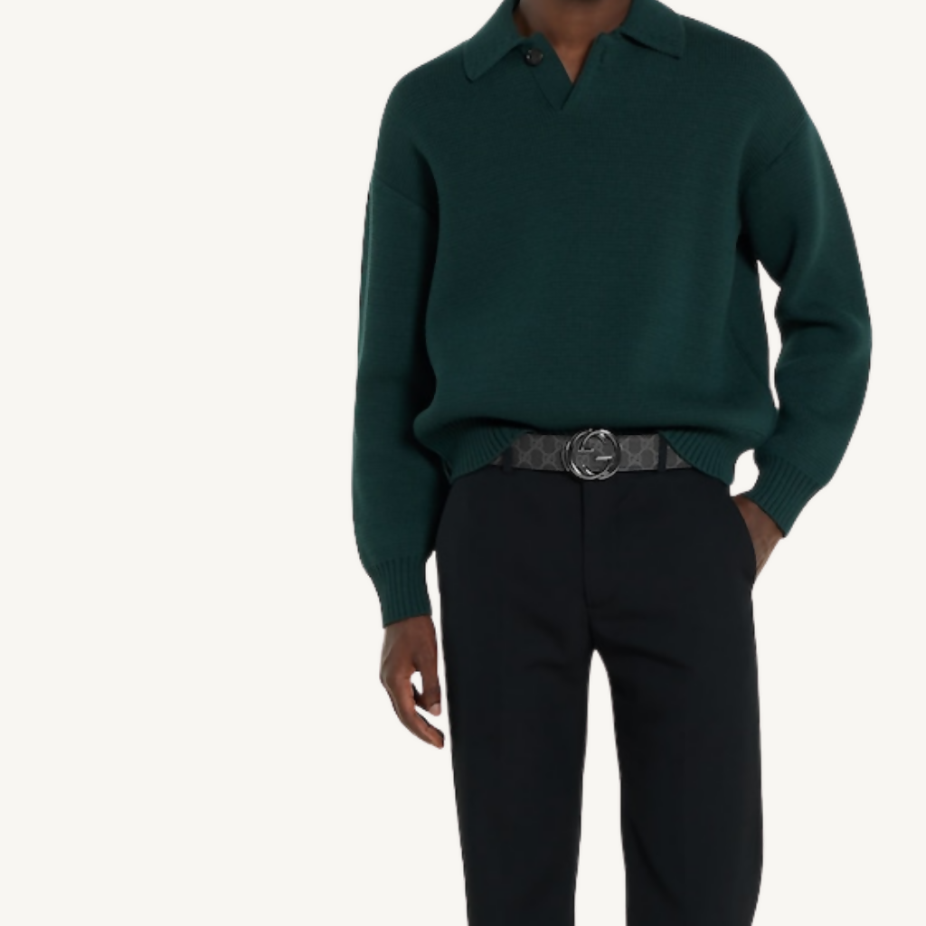 Reversible Belt with Interlocking G Buckle