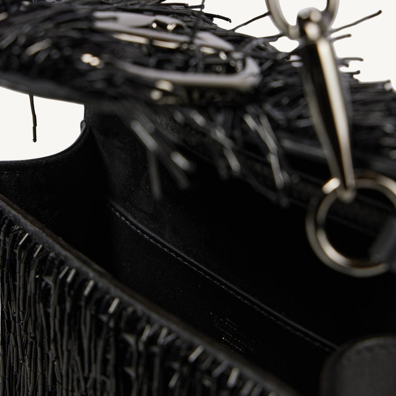 Small Locò Fringed Sequined Leather