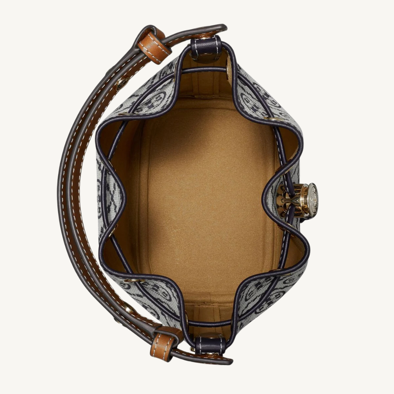 T Monogram Mini Bucket Bag