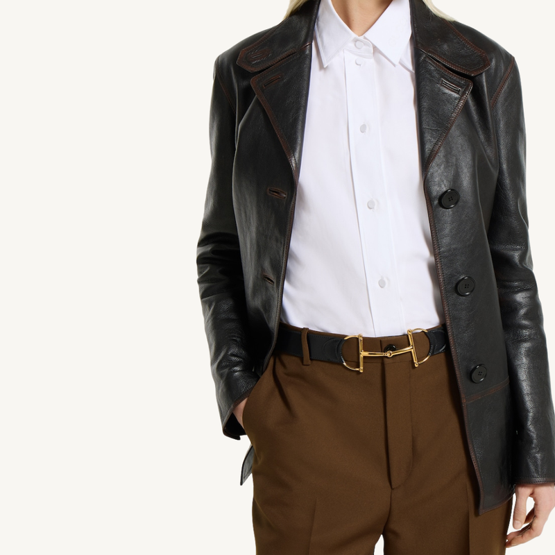 Belt with Oversized Horsebit