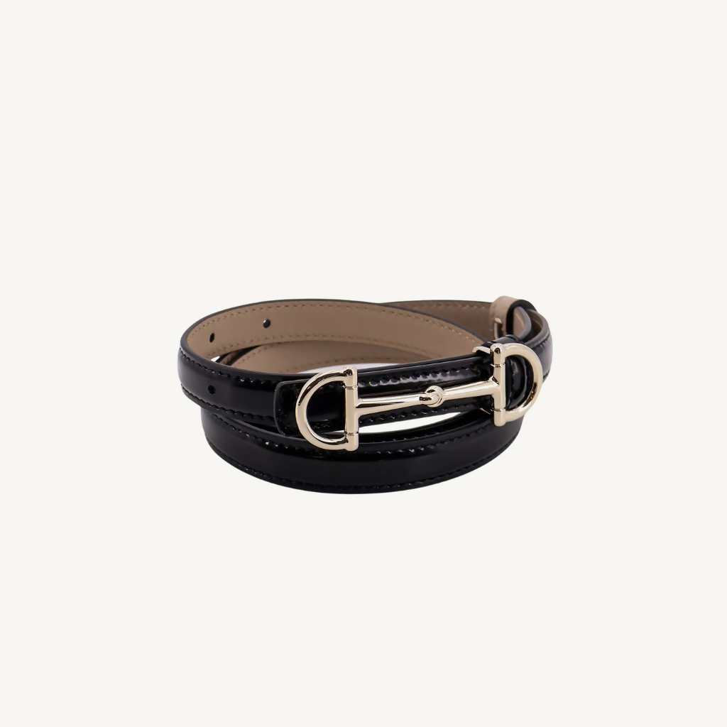 Reversible Horsebit Thin Belt