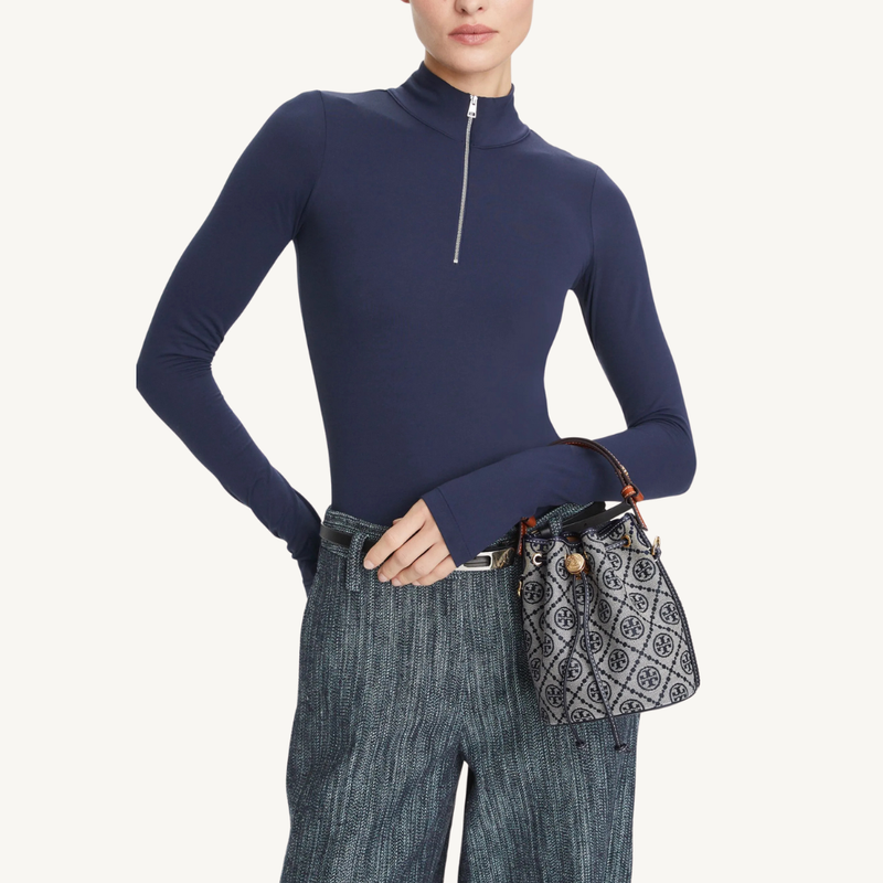 T Monogram Mini Bucket Bag