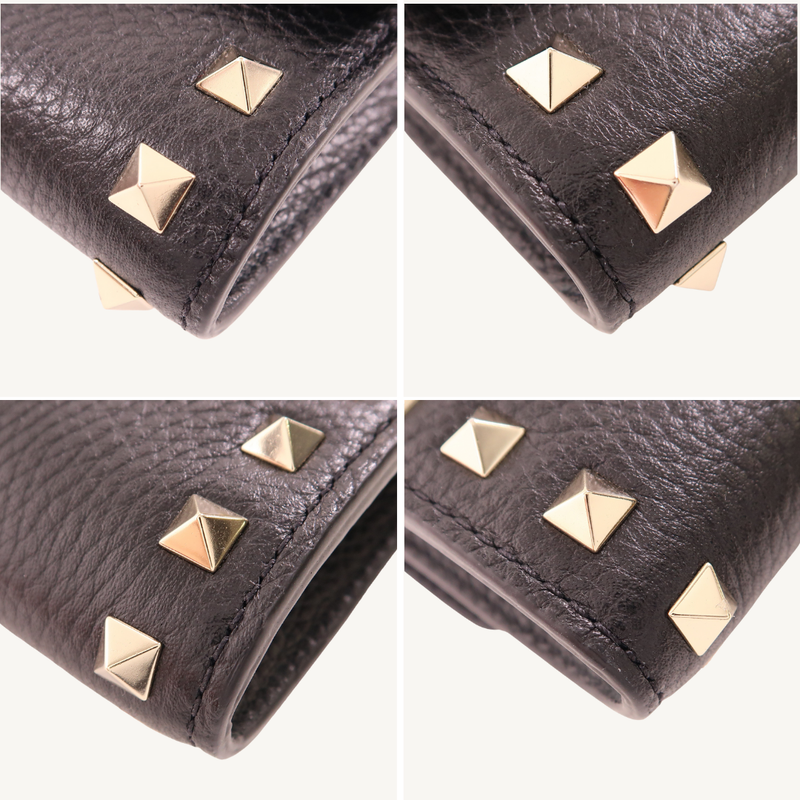 Rockstud Wallet On Chain In Leather