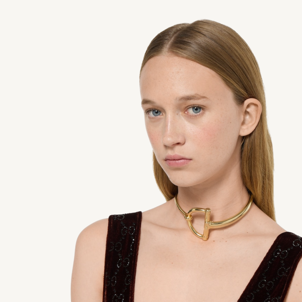 Half Horsebit Necklace