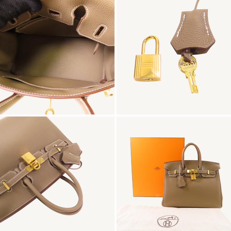 Birkin 25 Clemence Etoupe GHW