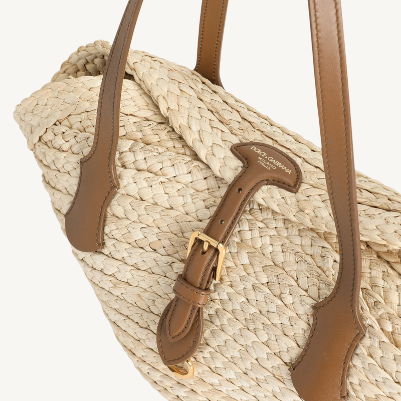 Capri Coffa Bag in Raffia