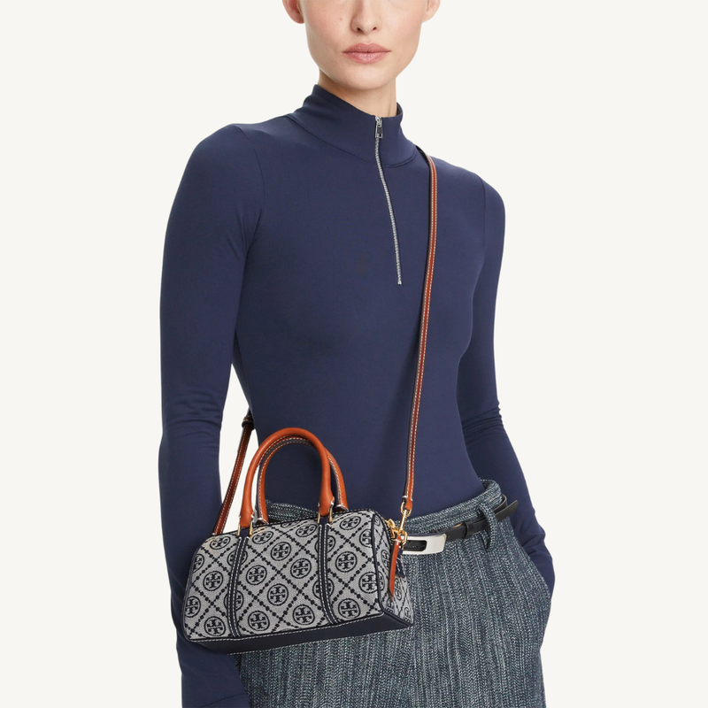 T Monogram Petite Barrel Bag