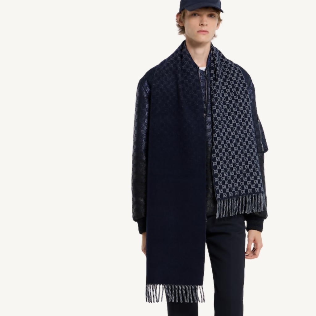 GG Wool Cashmere Scarf