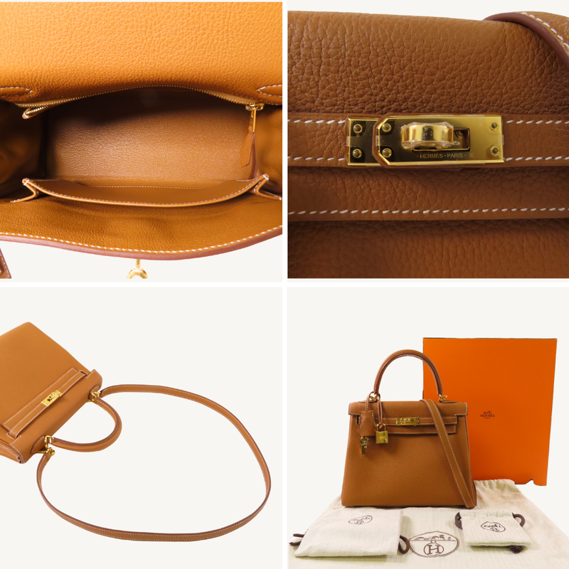 Kelly 25 Togo Gold GHW