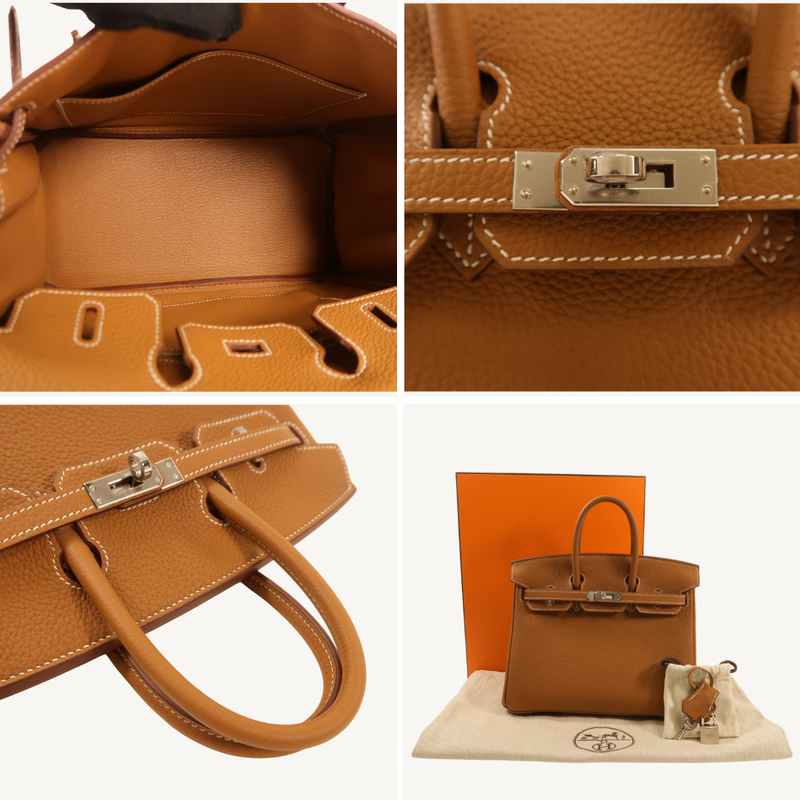 Birkin 25 Togo Gold PHW