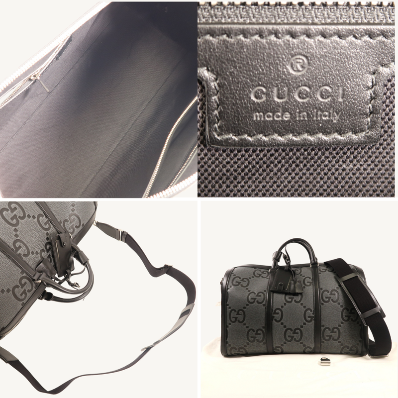 GG Monogram Leather Duffle