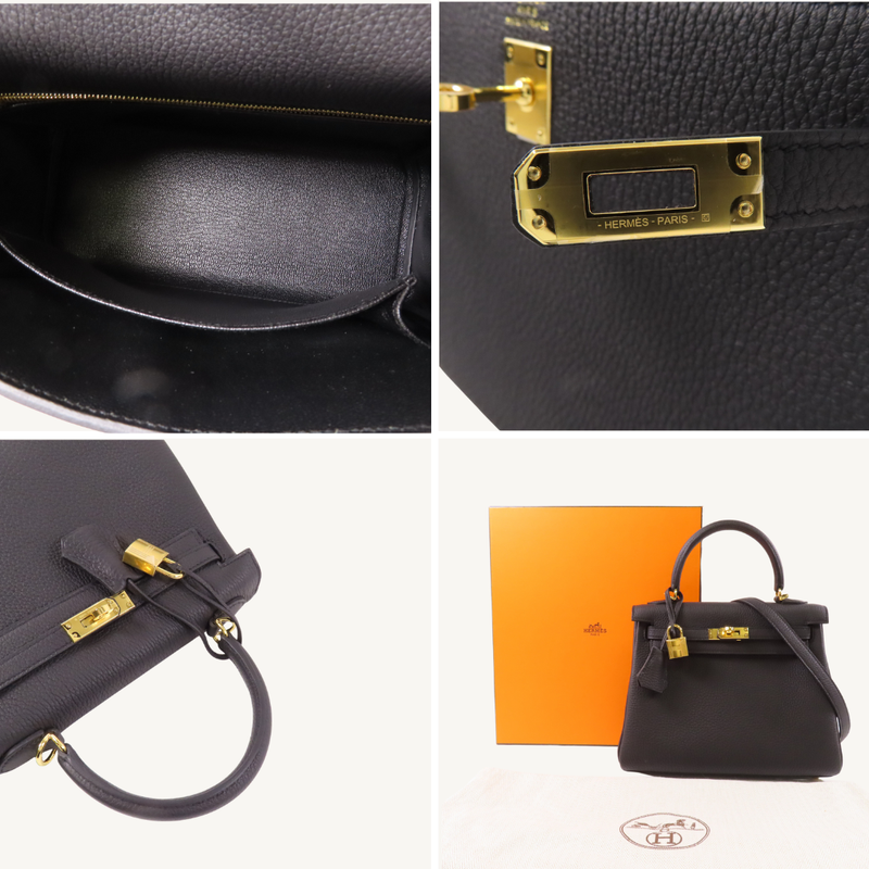 Kelly 25 Togo Noir 89 GHW