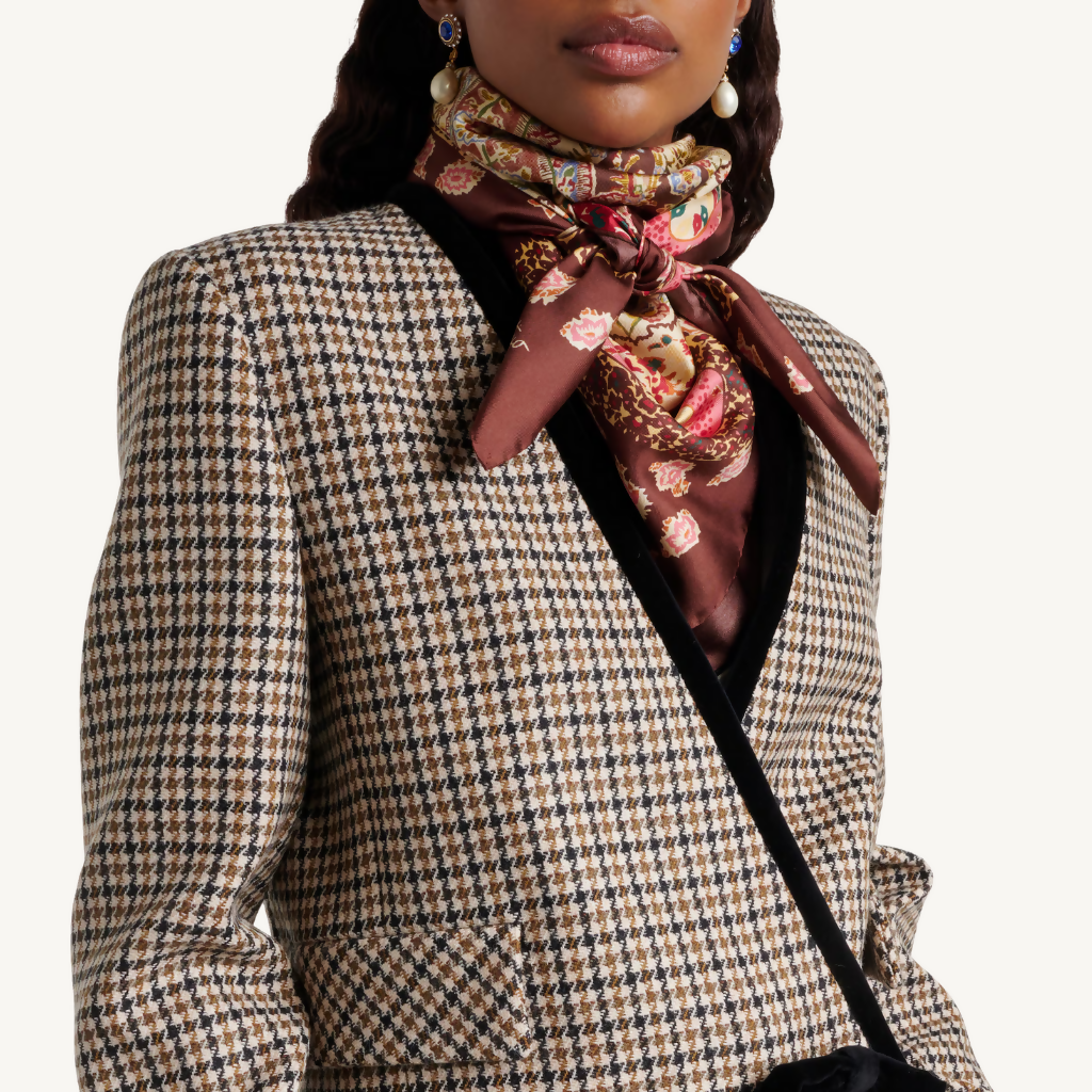 Printed Silk Twill Scarf