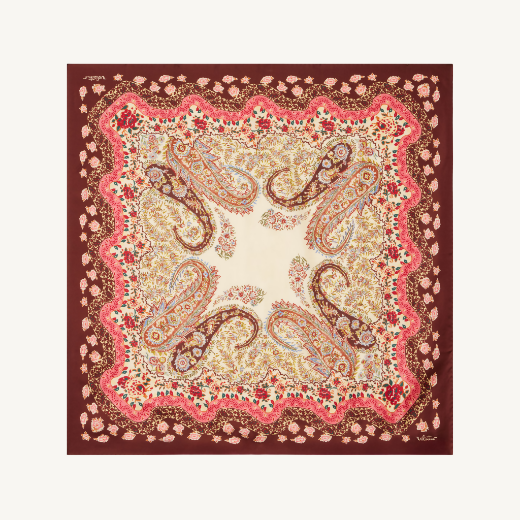 Printed Silk Twill Scarf