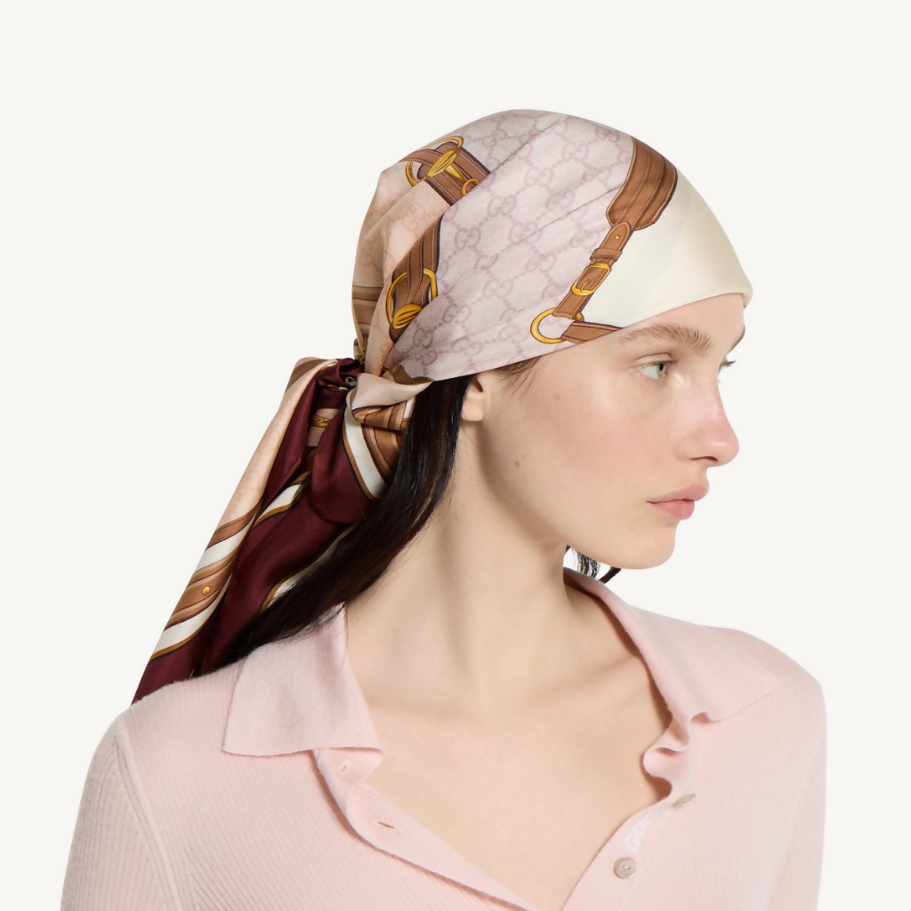 Printed Silk Twill Carré