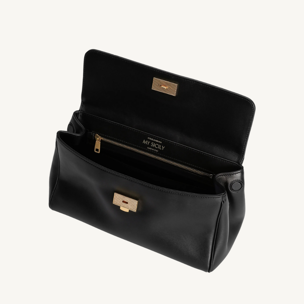 Medium My Sicily Handbag in Plongé Calfskin